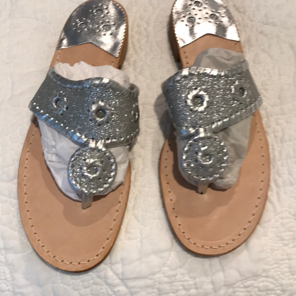 Brand New Silver Sparkle Sandals - Picture 1 of 1